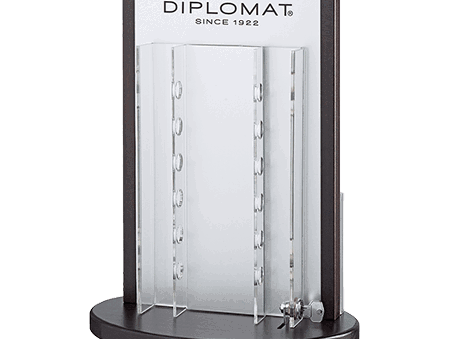 Diplomat – rotary display for writing instruments