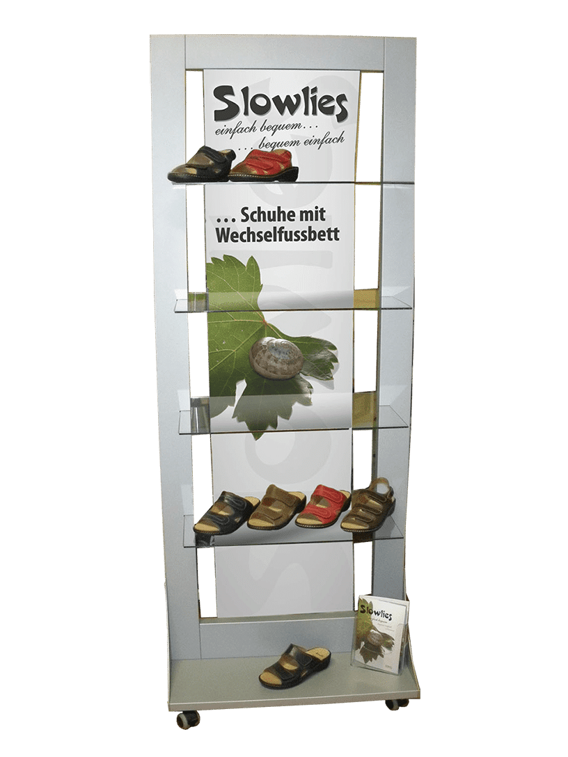 Slowlies – Schuhdisplay
