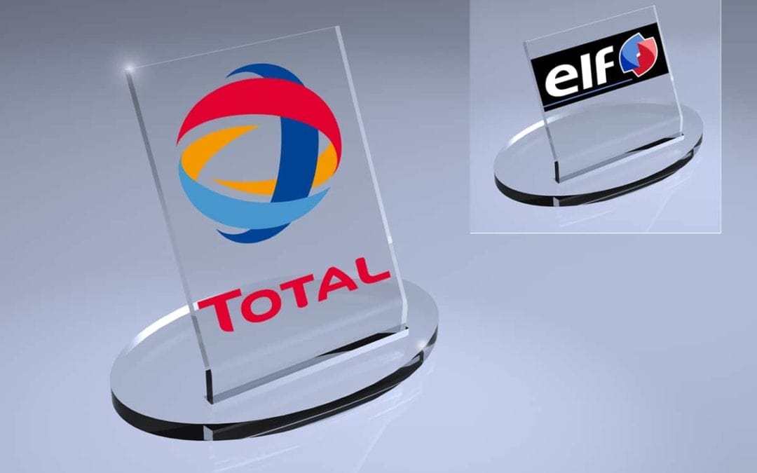Total – Thekenverkaufsdisplay für Motorenöl