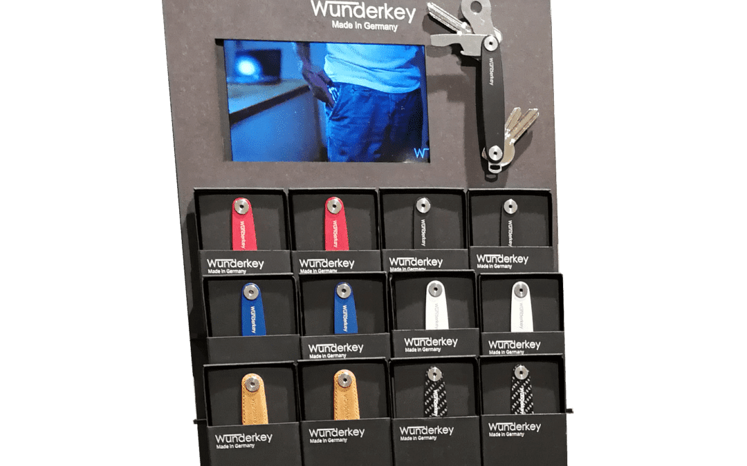 Wunderkey – counter displays and product presentation for a key organizer