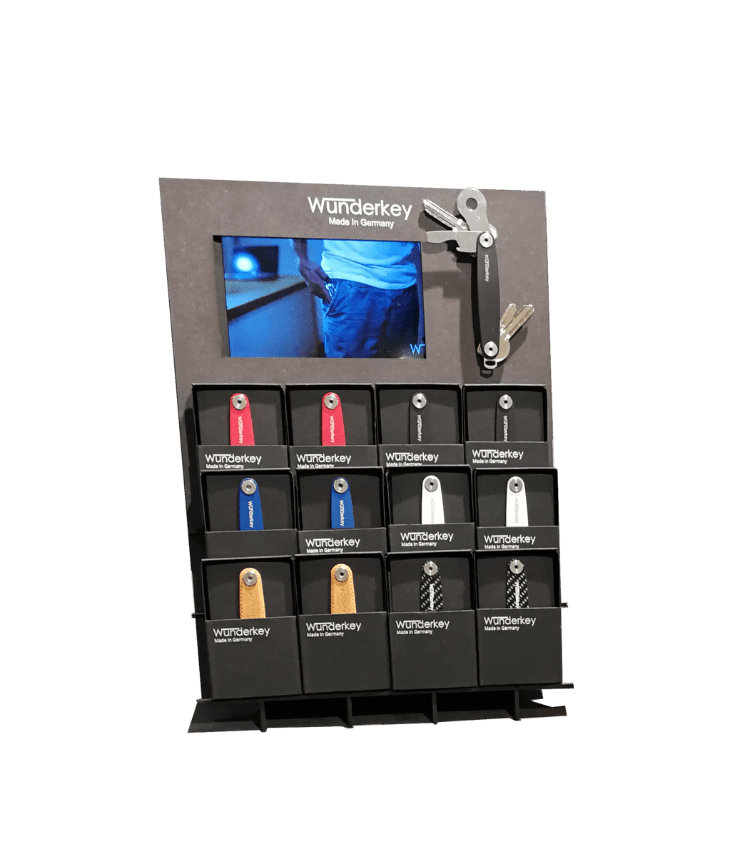 Wunderkey – counter displays and product presentation for a key organizer
