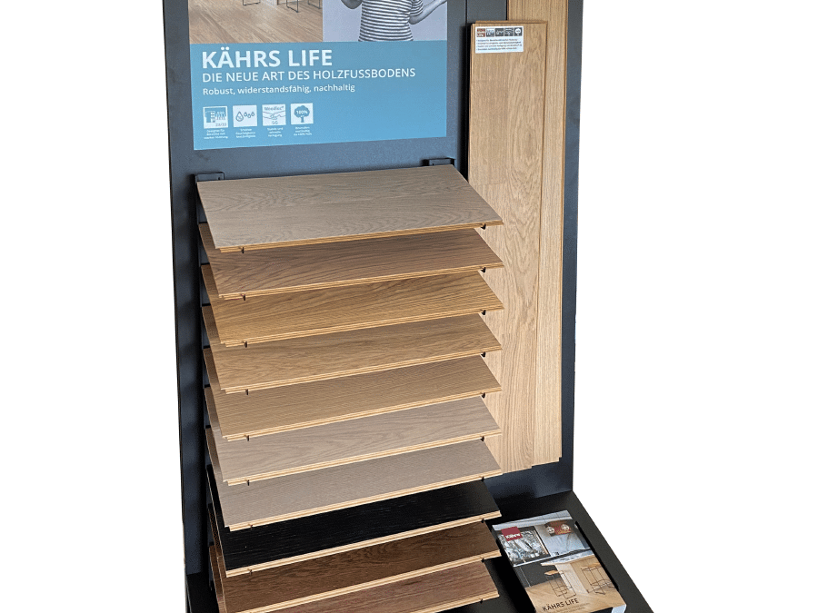 Kährs Parquet – sales display for real wood floors